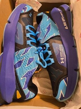Under Armour Blue & Purple Athletic Sneakers
